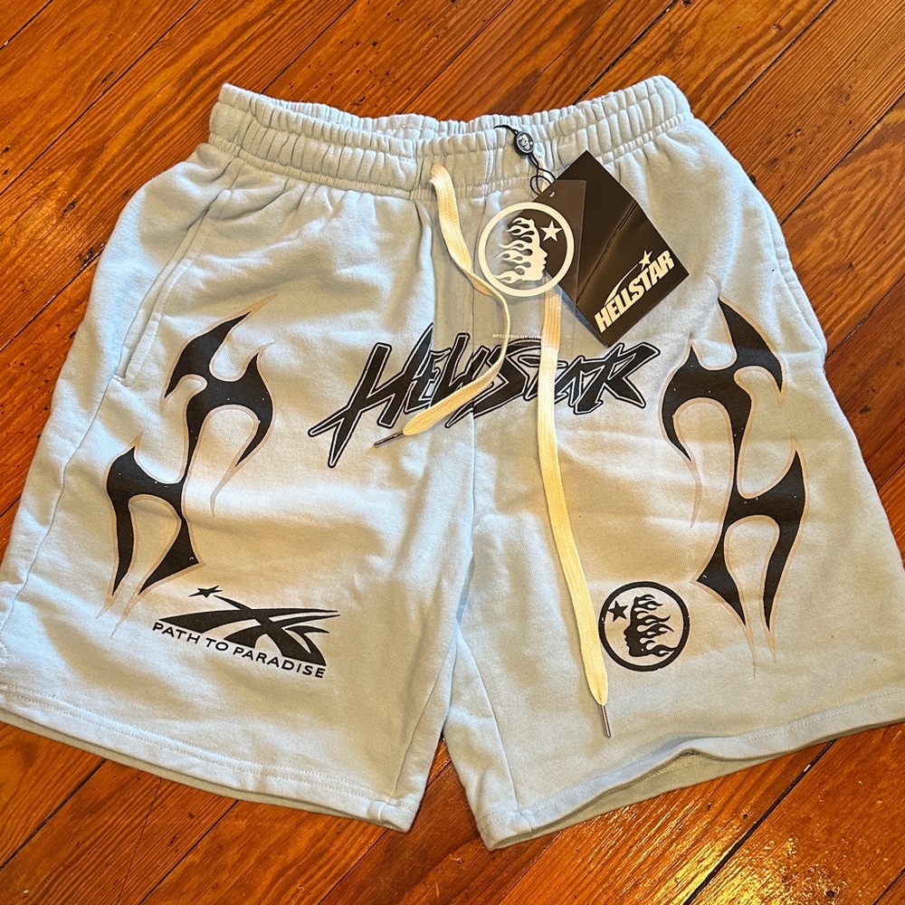 Hellstar Light Blue Athletic Men's Shorts